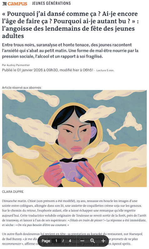 Article de presse Le Monde Magazine